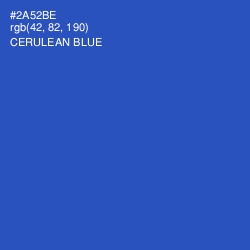 #2A52BE - Cerulean Blue Color Image